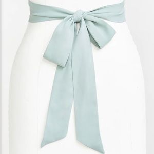 Show Me Your Mumu Bridesmaid Sash (Regular) in Silver Sage Crisp